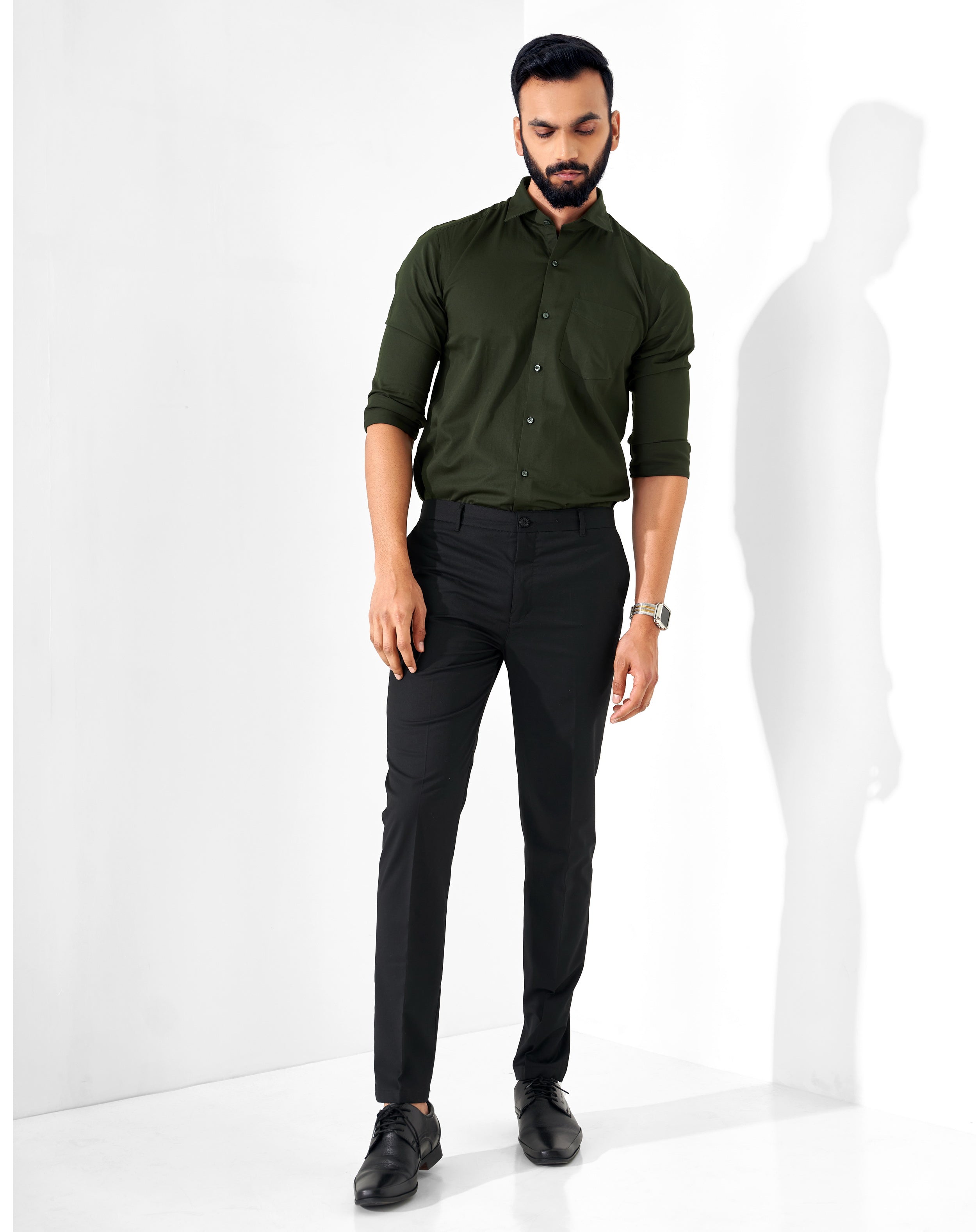Green formal shirts for men at Rs 644.00 | Noida| ID: 2852452018530